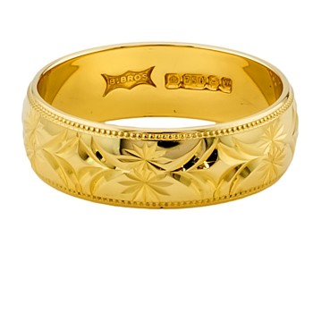 18ct Gold 4.8g Wedding Ring Size N